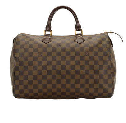 Speedy 35, &pound;710, Handbags, Brown, Canvas, Front view